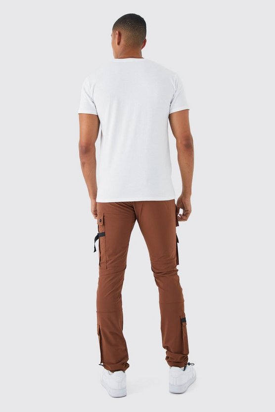 Slim-Fit Cargo-Hose mit elastischem Bund