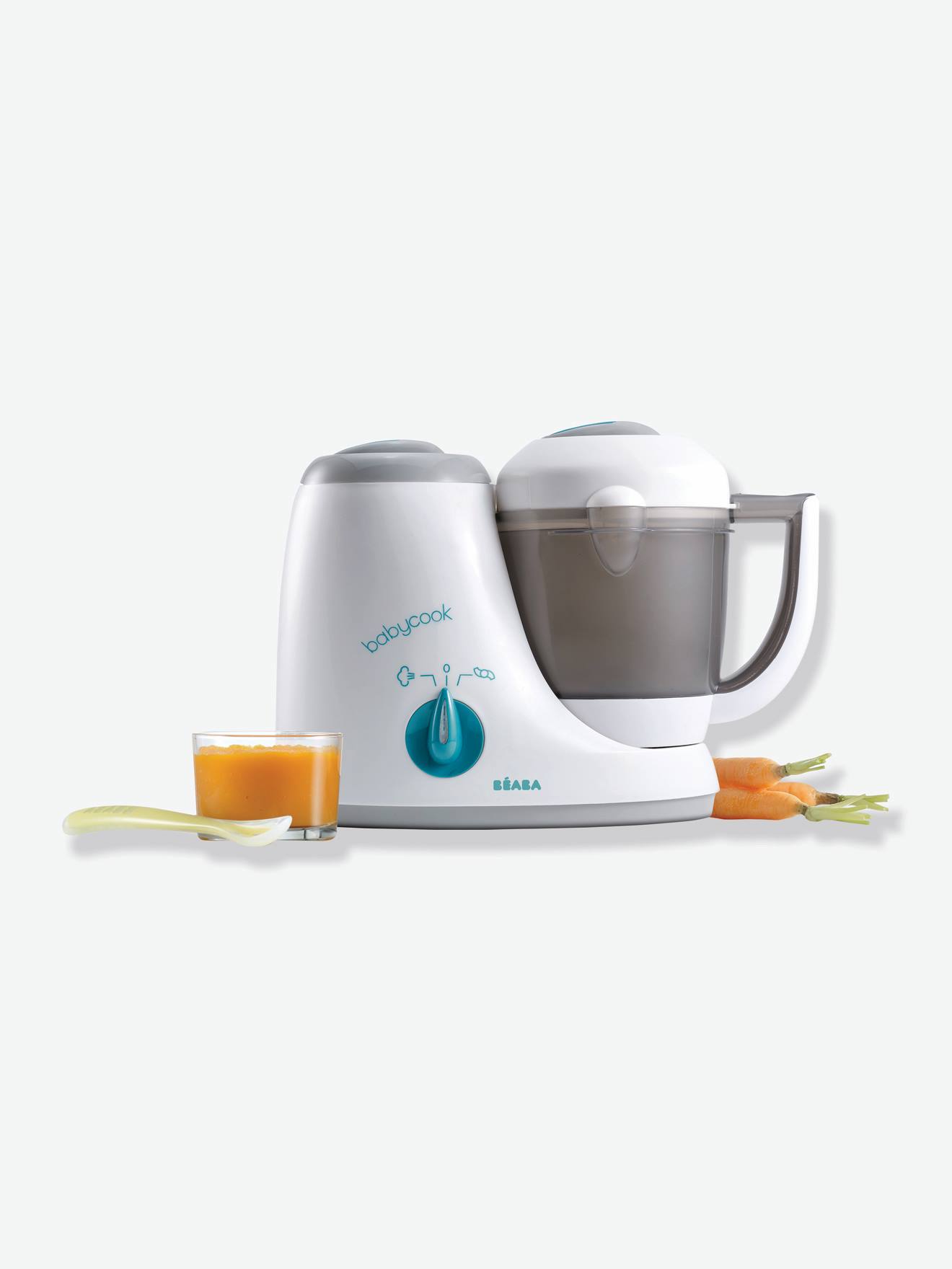 Robot BEABA Babycook Original blanc/bleu/gris