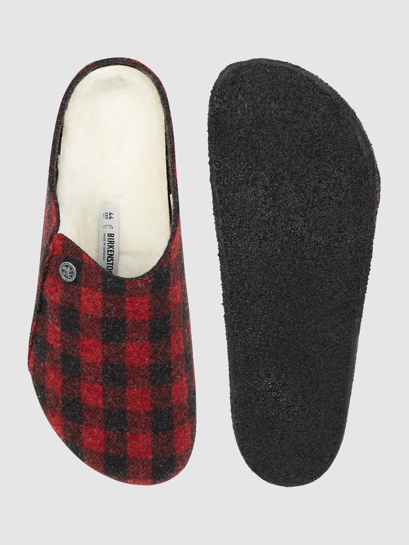 Pantolette aus Wollfilz Modell 'Zermatt' in hellrot