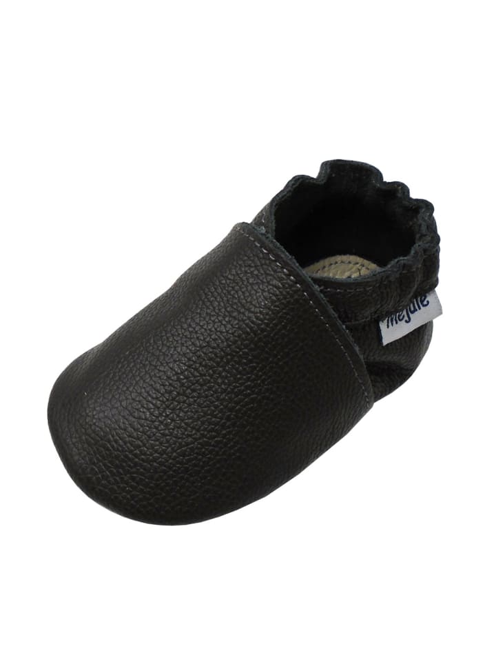 Yalion Baby Leder-Krabbelschuhe in Schwarz günstig kaufen 17/18