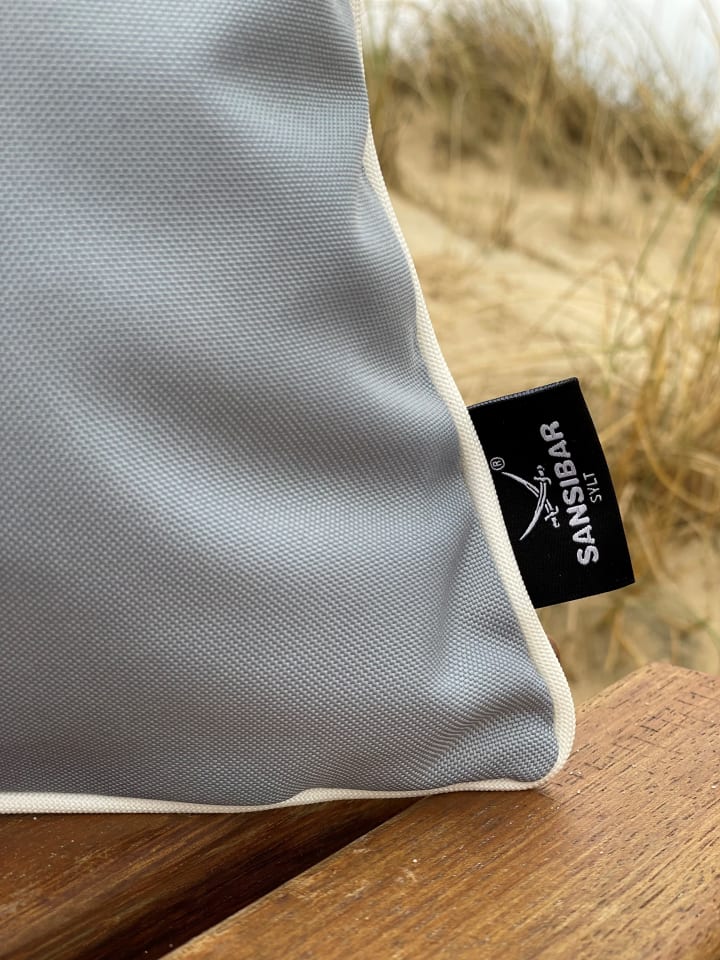 Sansibar Outdoor-Kissen mit Füllung in Silber/Offwhite, 45x45 cm günstig kaufen 45x45 cm