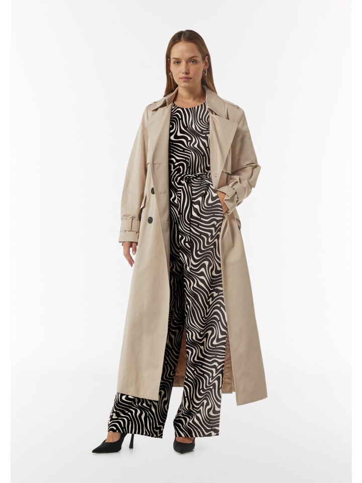 comma Overall lang in Beige-schwarz günstig kaufen