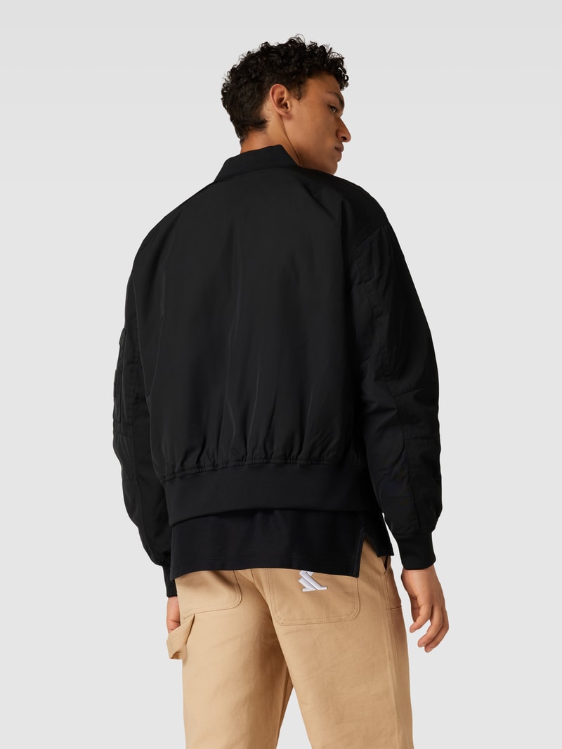 Bomberjacke mit Reißverschluss in black