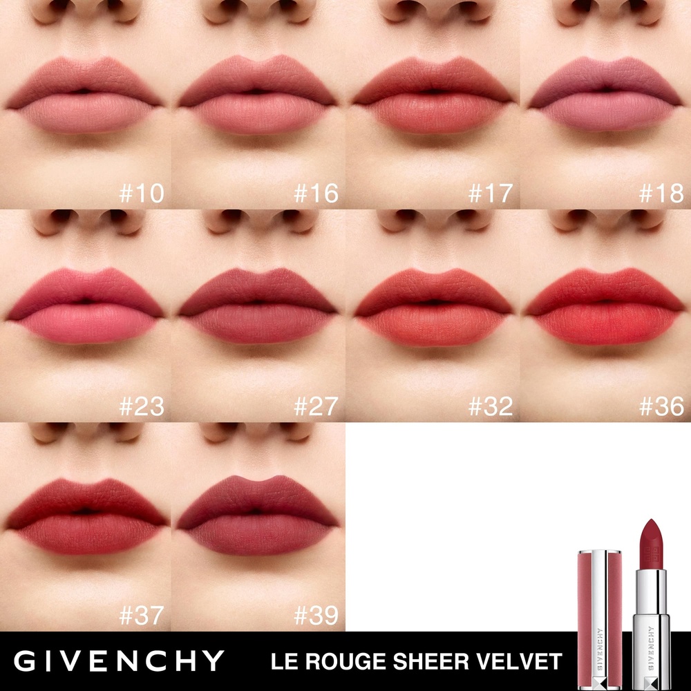 Givenchy Le Rouge Sheer Velvet Rouge à lèvres mat effet floutant rechargeable