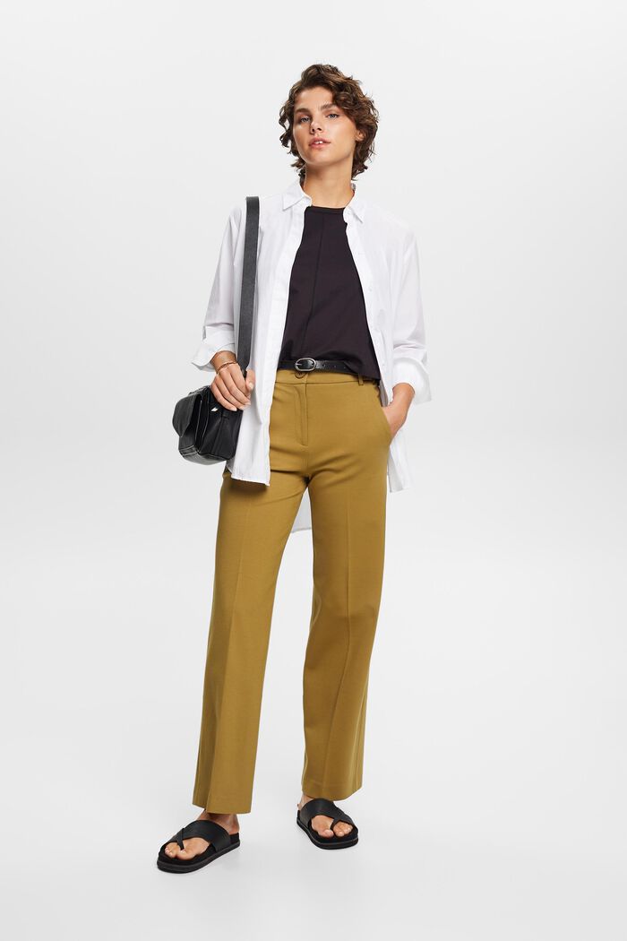 Punto-Jersey-Hose mit gerader Passform