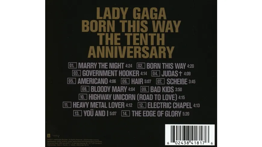 Born This Way The Tenth Anniversary