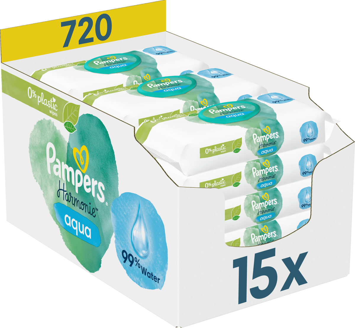Feuchttücher Harmonie Aqua (15x48 St), 720 St