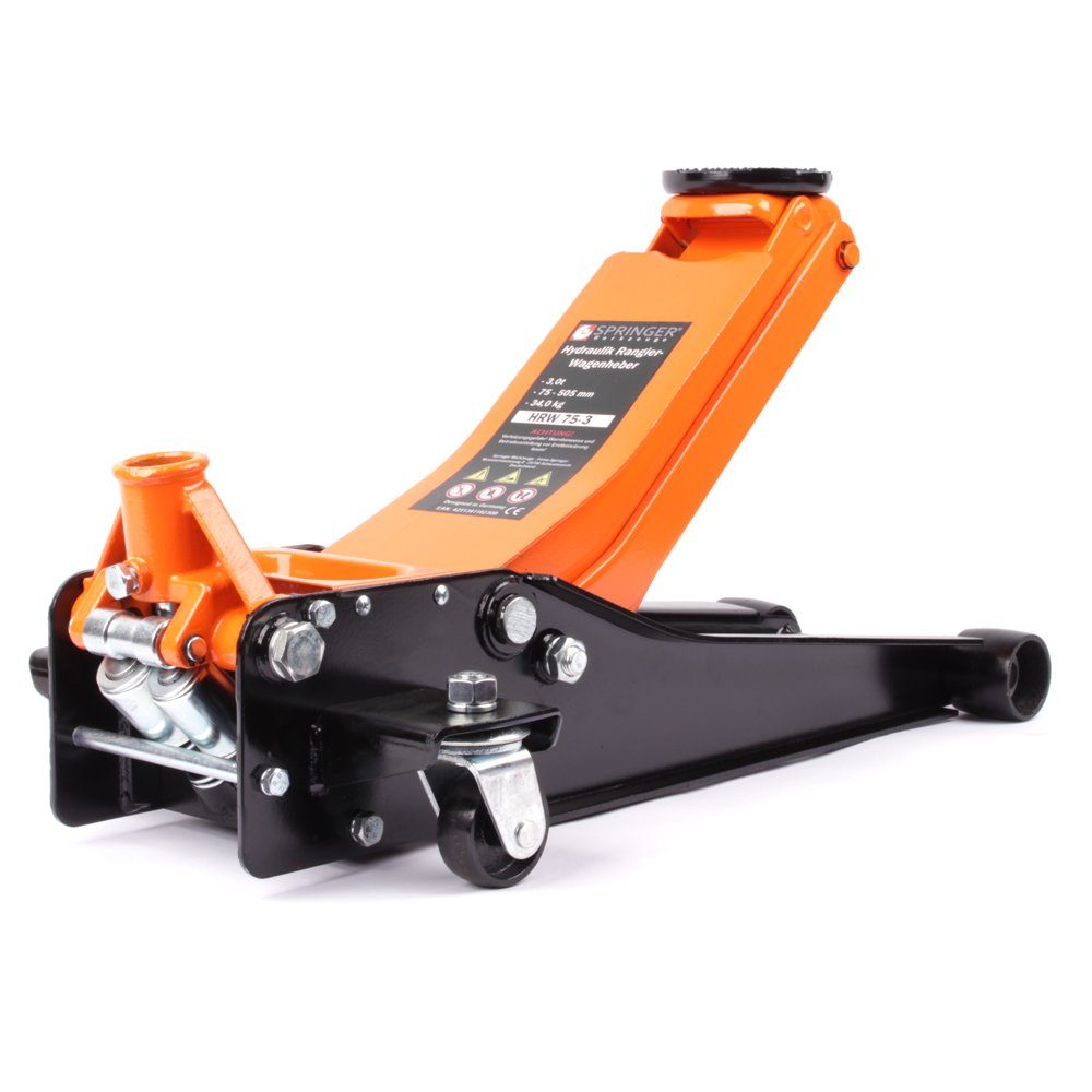 Springer Werkzeuge Rangierwagenheber HRW-75-3, max. Hubhöhe: 50,50 cm, Extrem Flach