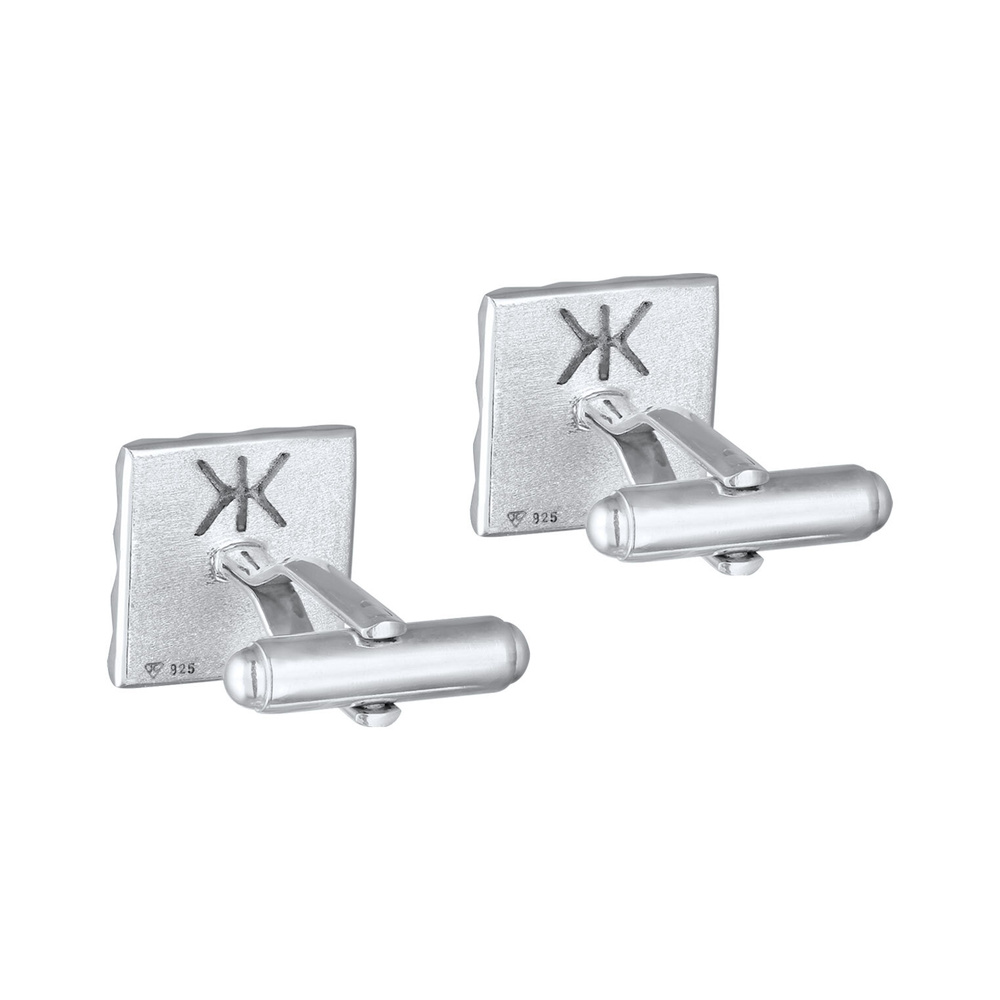 KUZZOI KUZZOI Boutons de Manchette Hommes Classique Design Pyramide en argent sterling 9 bouchon de bouteille