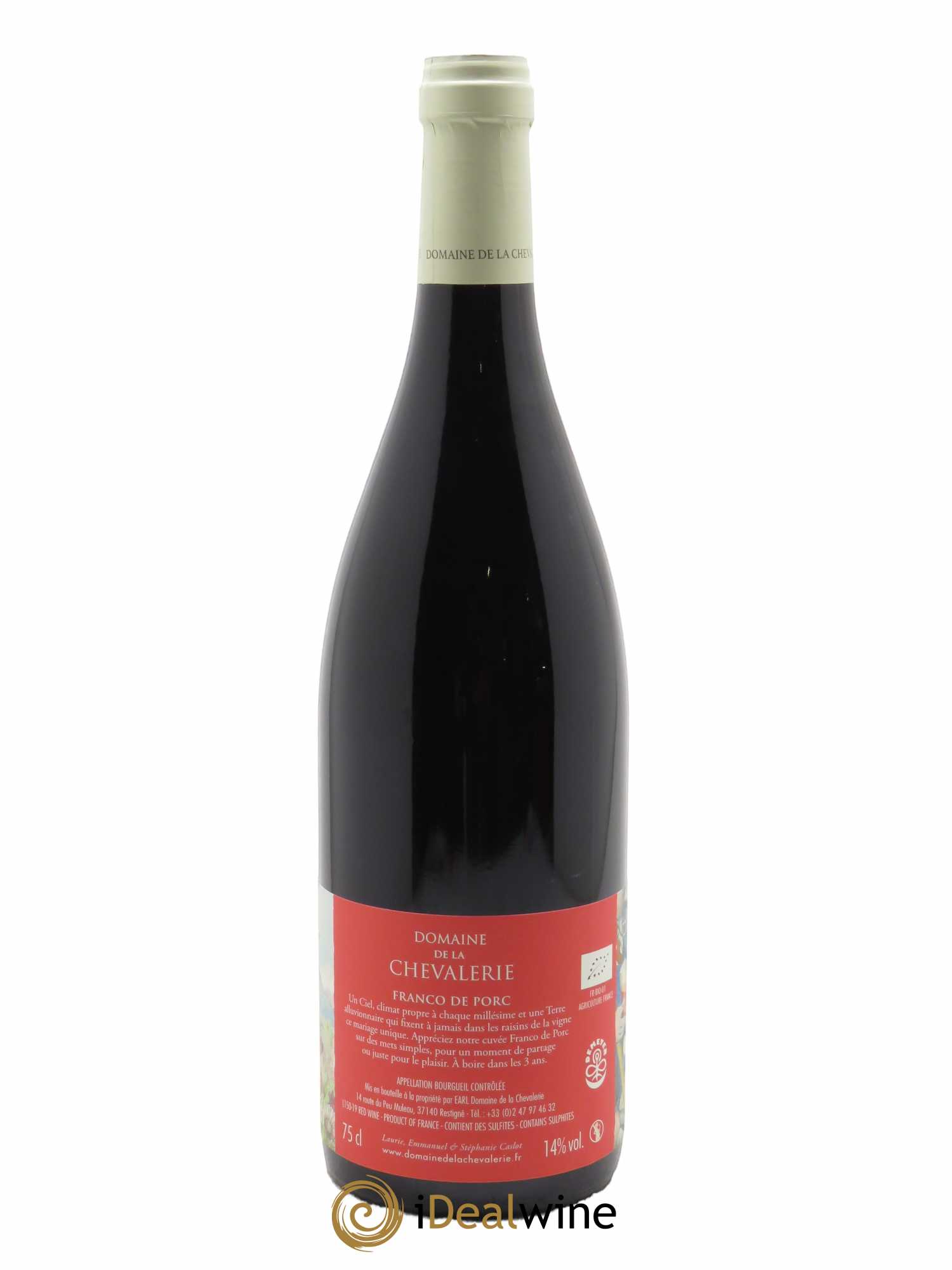 Bourgueil Franco d'Porc La Chevalerie (Domaine de)  2019 - Lot de 1 Bouteille