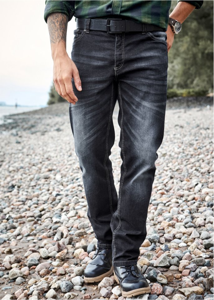 Regular Fit Stretch-Jeans, Straight