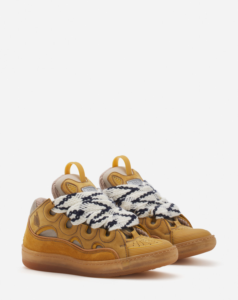 SNEAKERS CURB EN CUIR