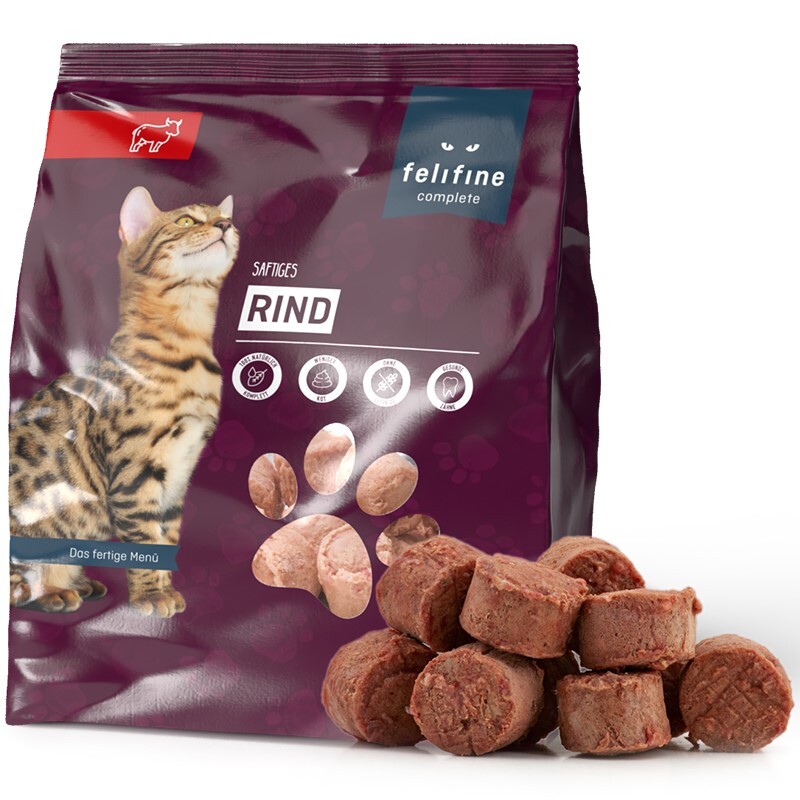 FeliFine BARF/ Frostfutter FeliFine complete Nuggets 10x480g a 13g Saftiges Rind