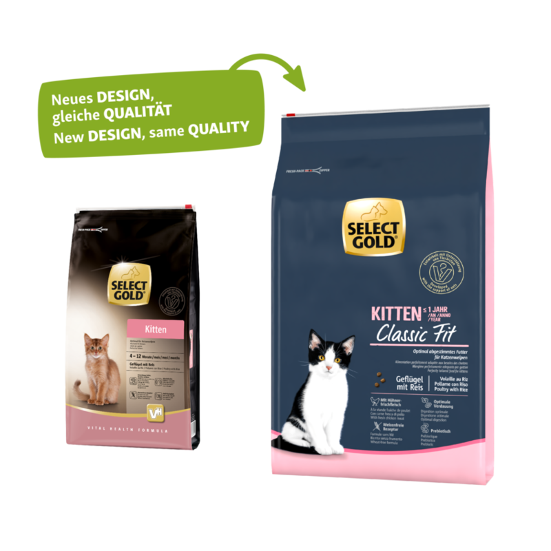 SELECT GOLD Trockenfutter SELECT GOLD Kitten Geflügel & Reis 7 kg