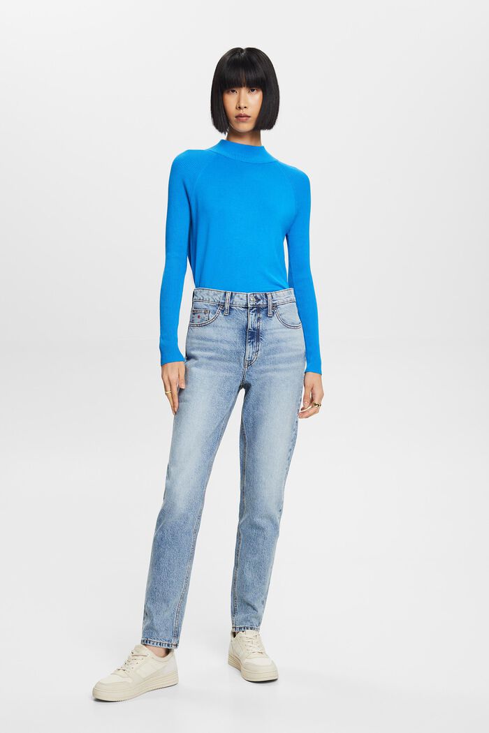 Klassische Retro-Jeans mit hohem Bund