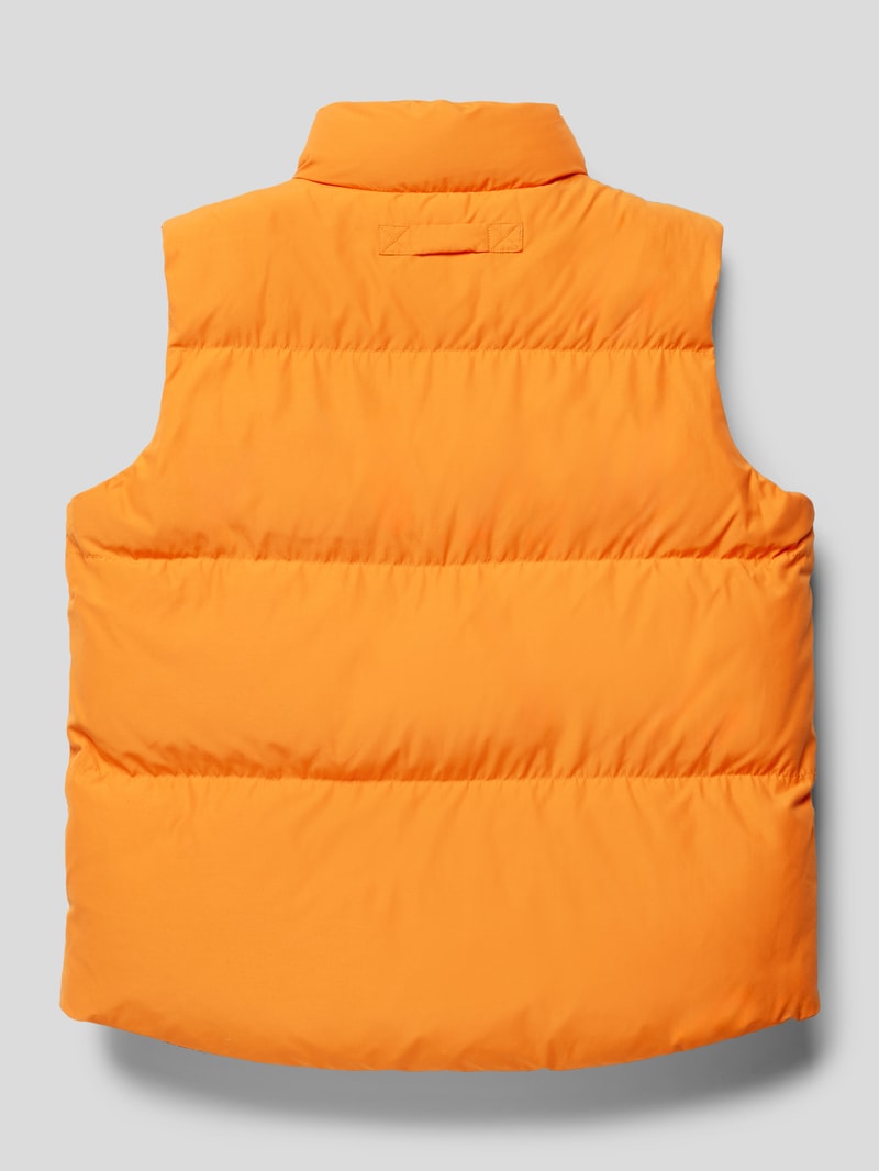 Steppweste mit Stehkragen Modell 'SHIELD' in orange