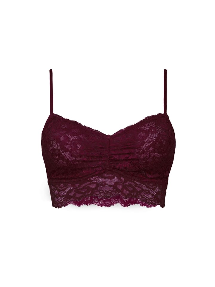 SNOCKS Spitzen-BH Damen 1 Stück in Weinrot günstig kaufen