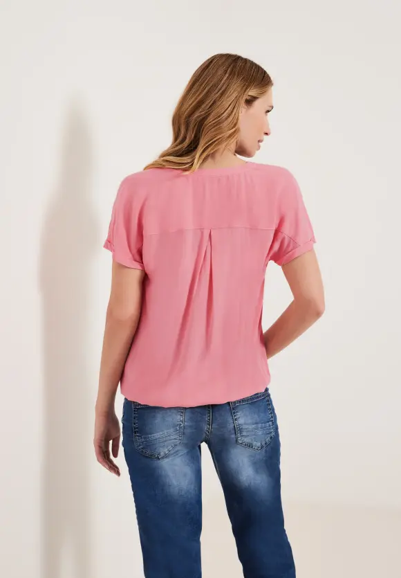 CECIL Bluse mit Elastiksaum
