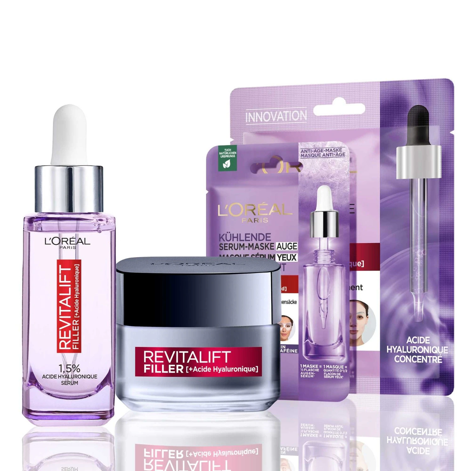 L'Oréal Paris Filler Hyaluronic Acid Plumping & Hydrating Routine Kit