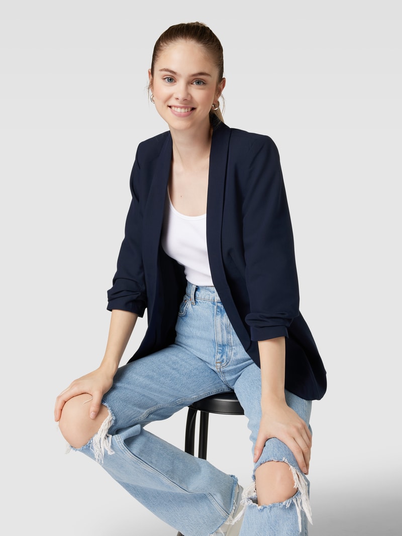 Blazer mit Viskose-Anteil Modell 'BOSELLA' in dunkelblau
