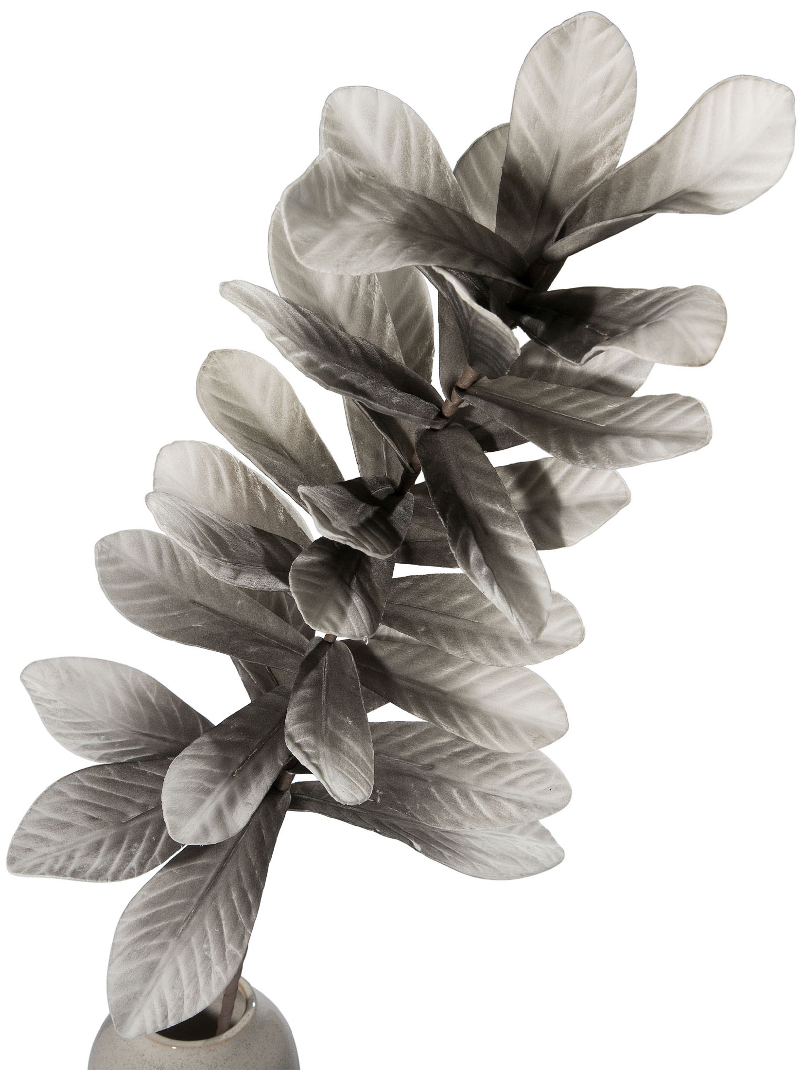Softleaves Kunstblume, Grau