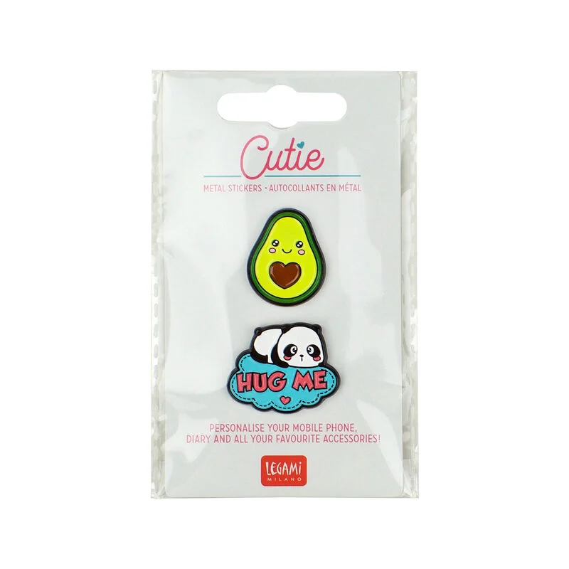 Juego de 2 pinzas metálicas - Cutie