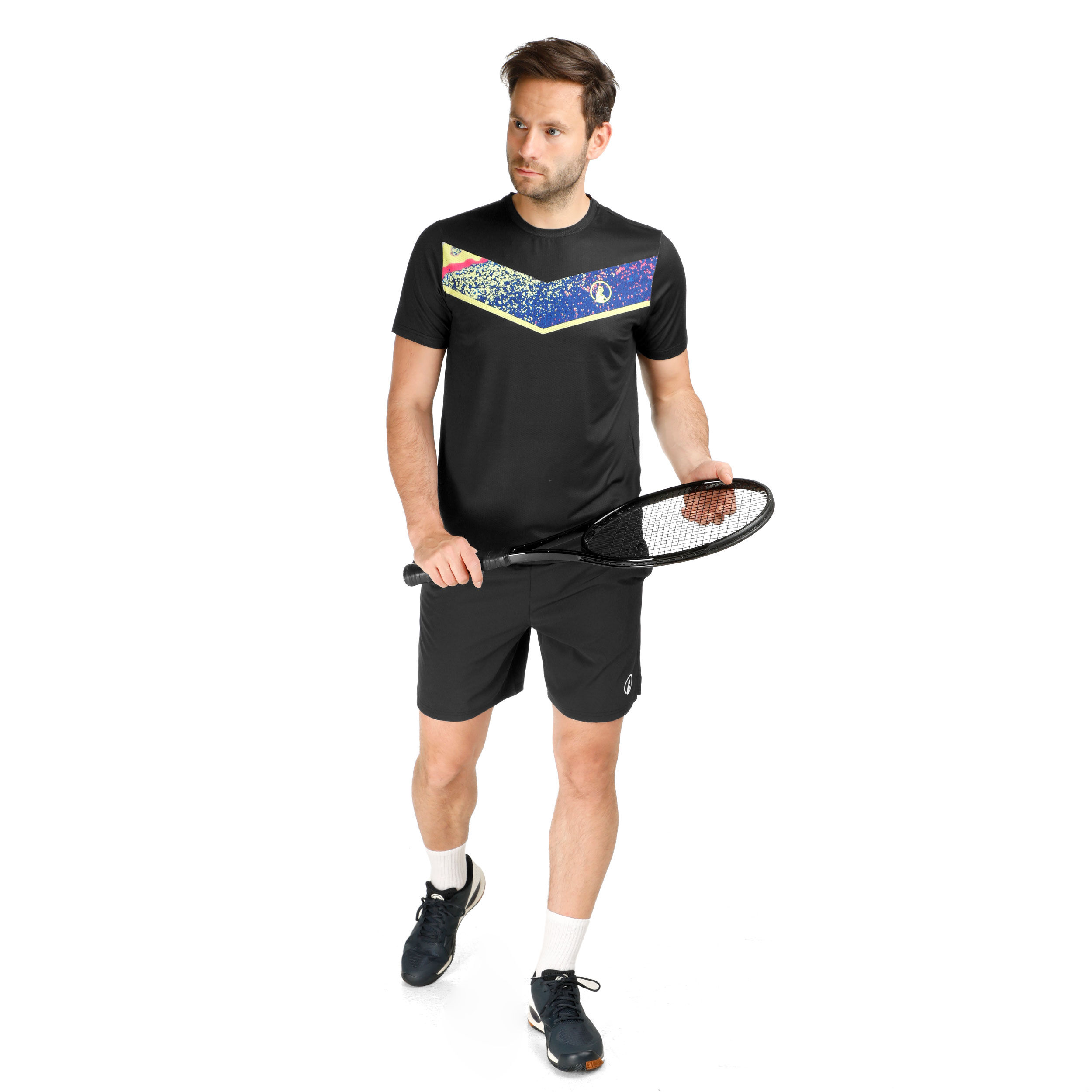 Flashy Receiver T-Shirt Herren - Schwarz, Mehrfarbig