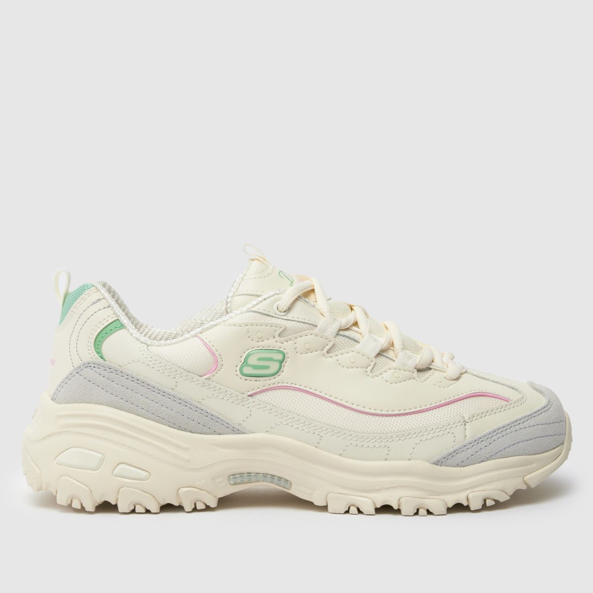 SKECHERS dlites - nya heat-sneakers i benvitt multifärgat