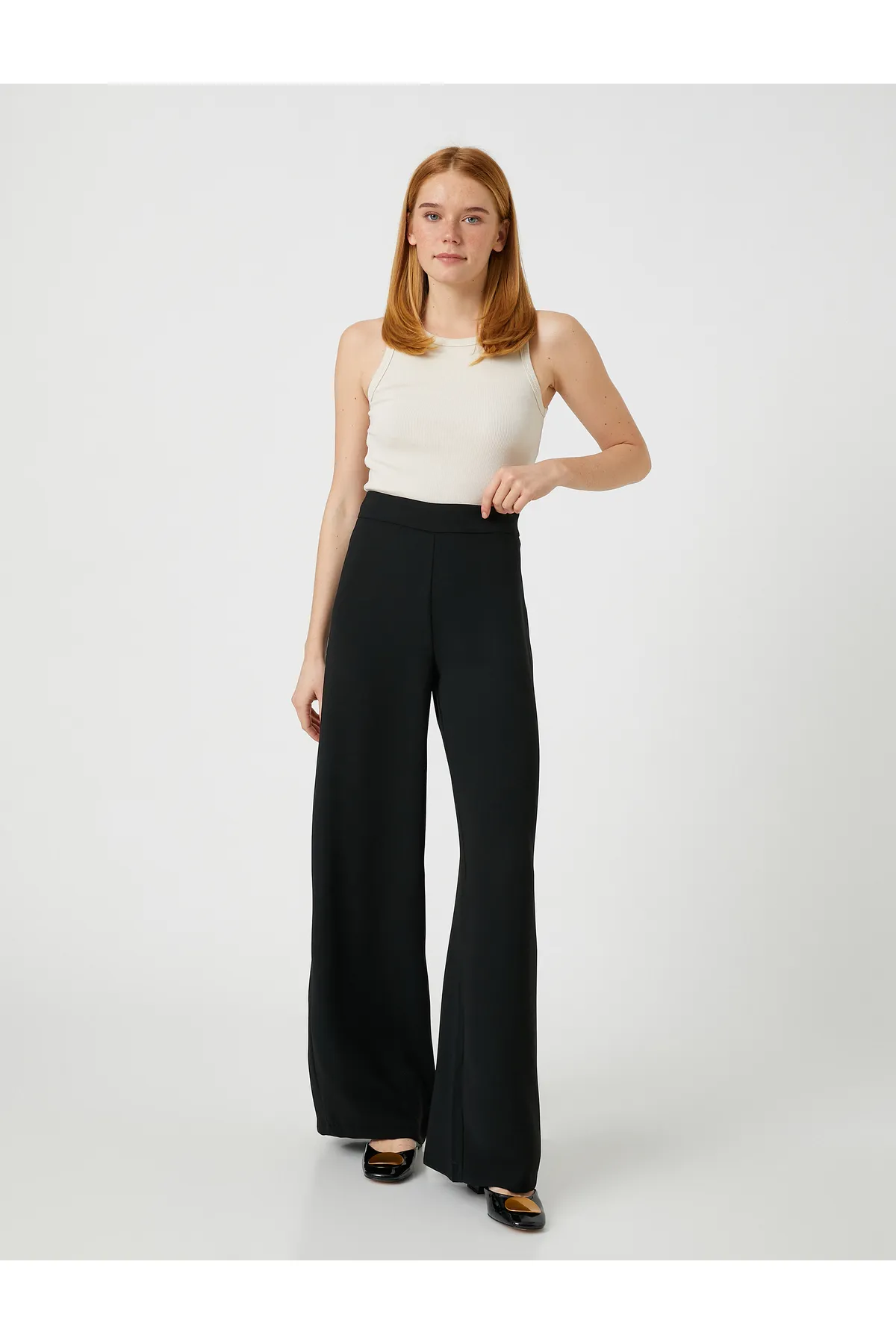 Koton  Hose aus Palazzo-Stoff