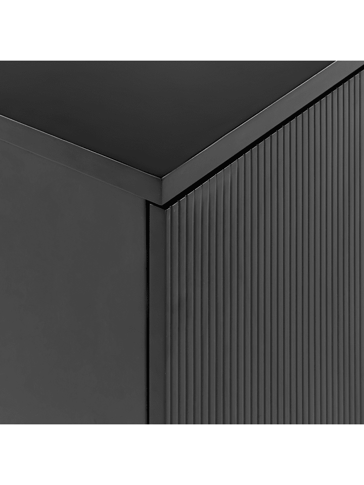 Beliani Badezimmerschrank ALZIRA in Schwarz - (W) 60 x (H) 40 x (L) 52 cm günstig kaufen onesize
