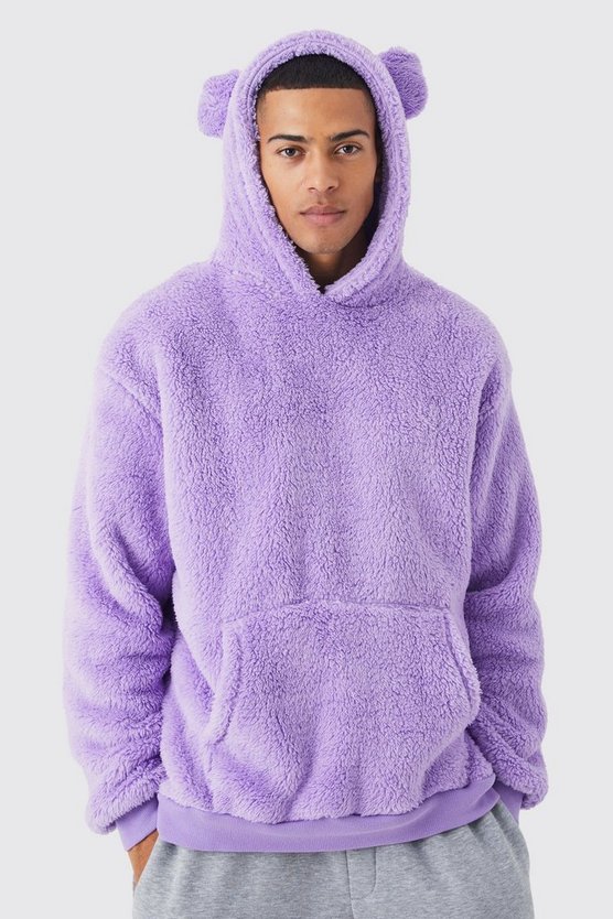 Oversize Borg-Hoodie