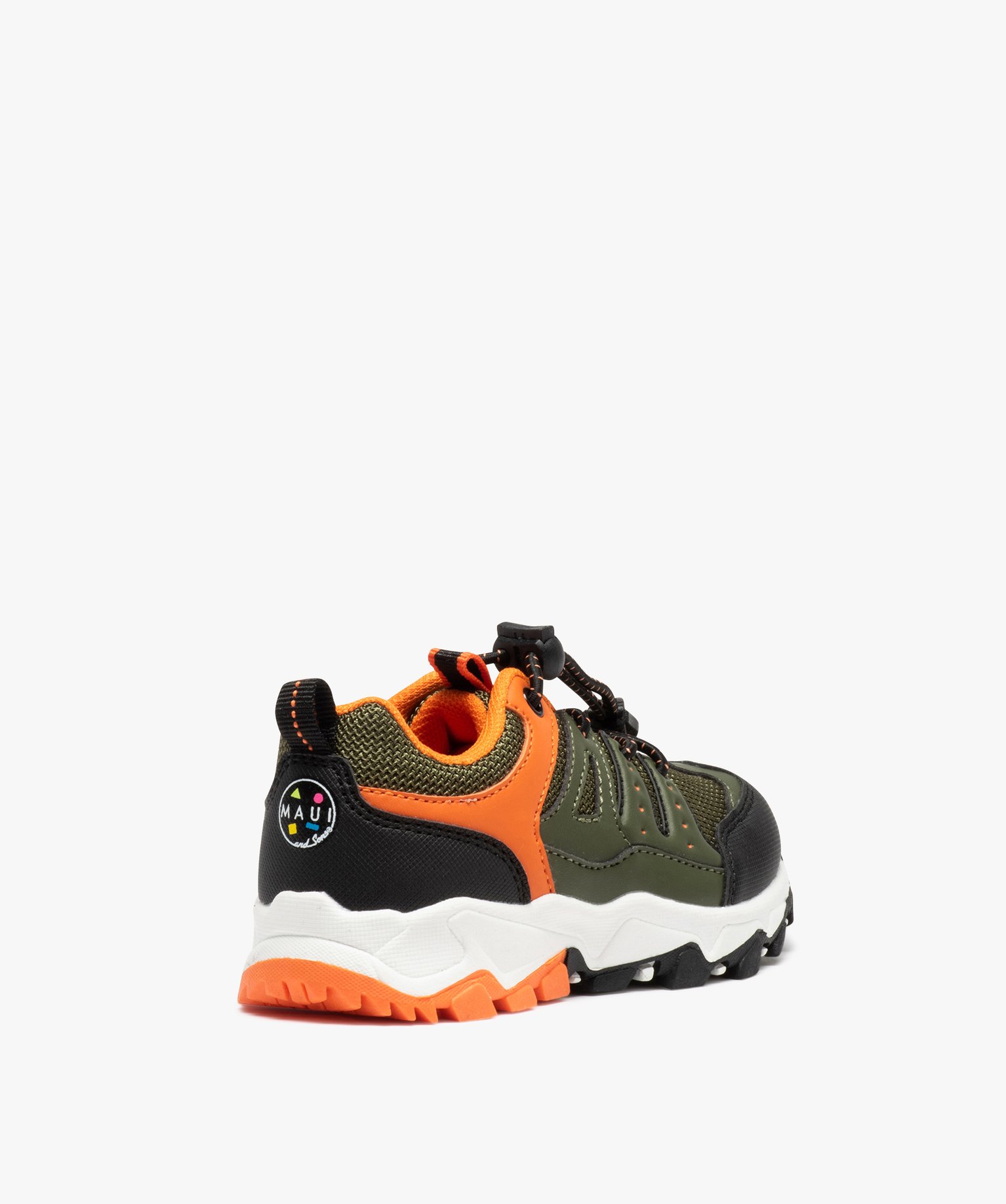 Baskets Garçon style outdoor à lacets et en mesh - Maui & ... kaki | GEMO