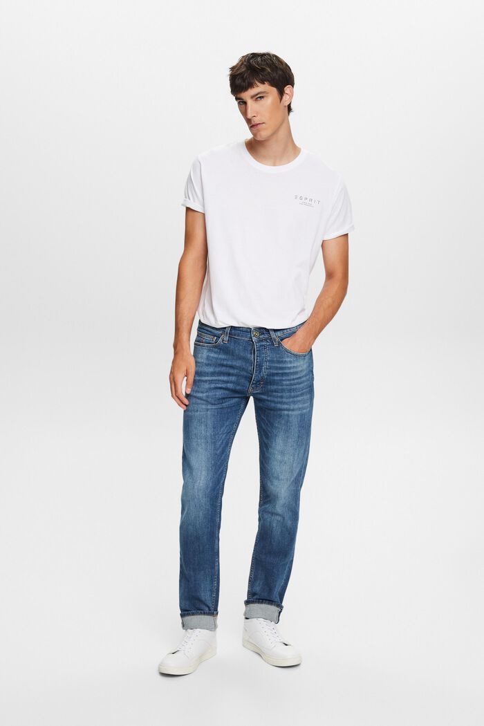 Jeans mit mittlerer Bundhöhe und Premium-Selvedge-Naht