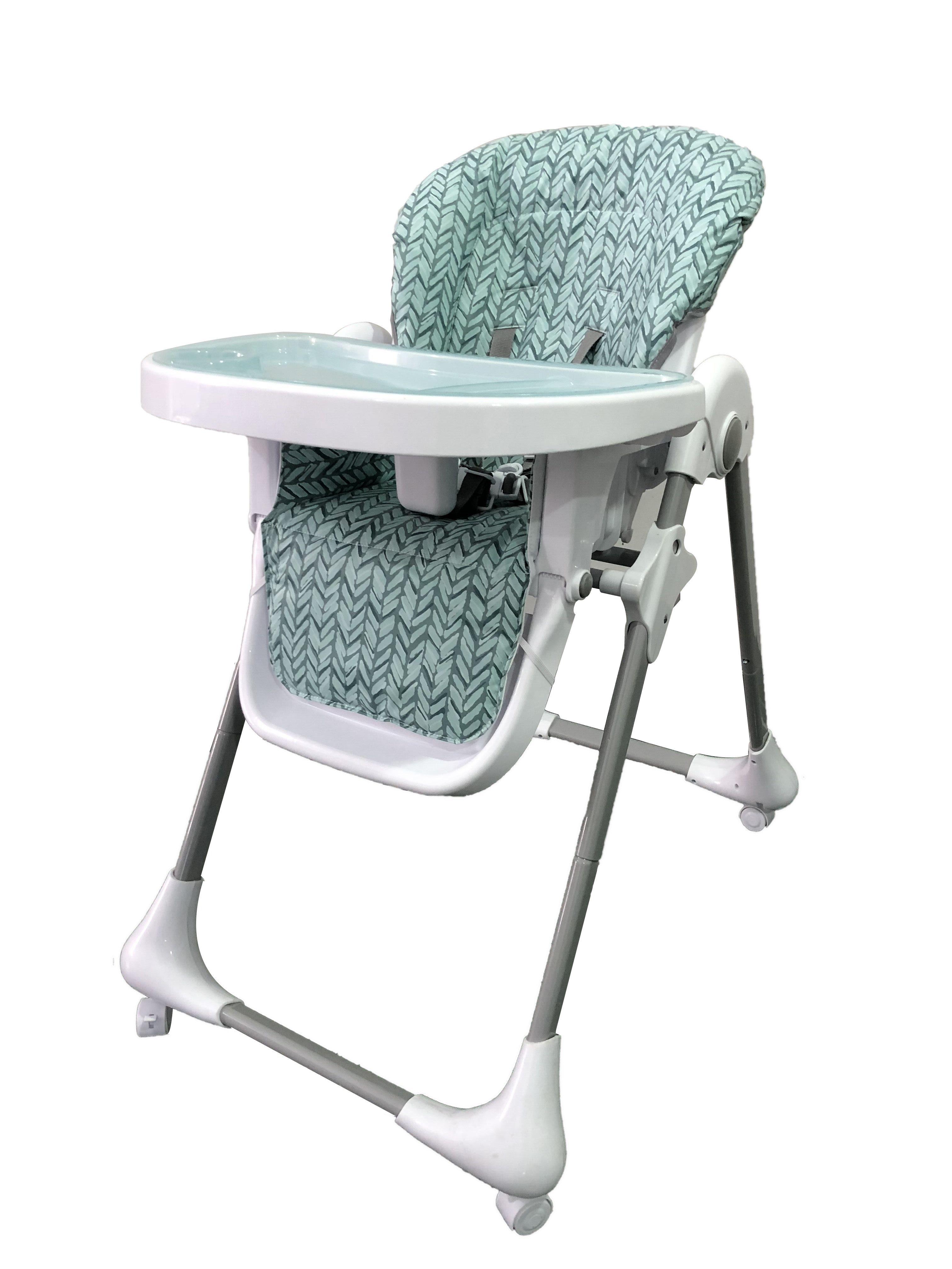 Yalion Hochstuhl Baby Hochstuhl Verstehllbar Kinderhochstuhl-Kindersitz Doppeltablett, Rahmen aus rostbeständigem Metall