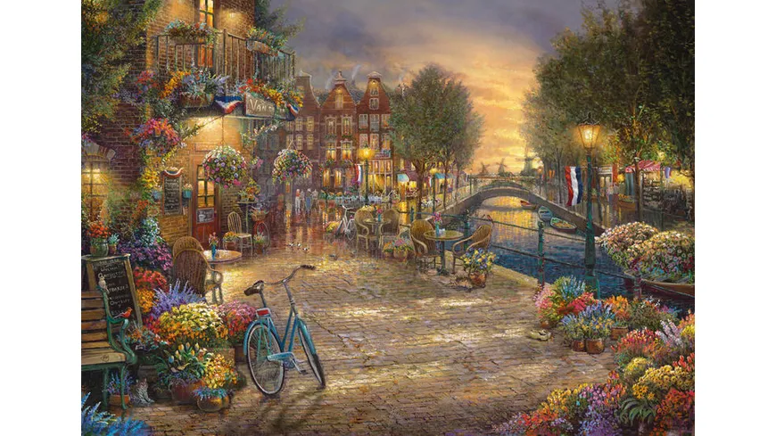Schmidt Spiele - Erwachsenenpuzzle - Amsterdam, 1000 Teile Puzzle