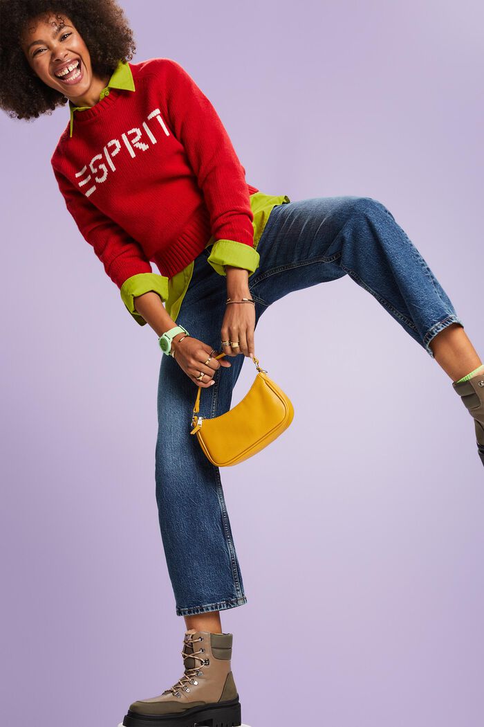 Retro-Jeans mit gerader Passform und hohem Bund