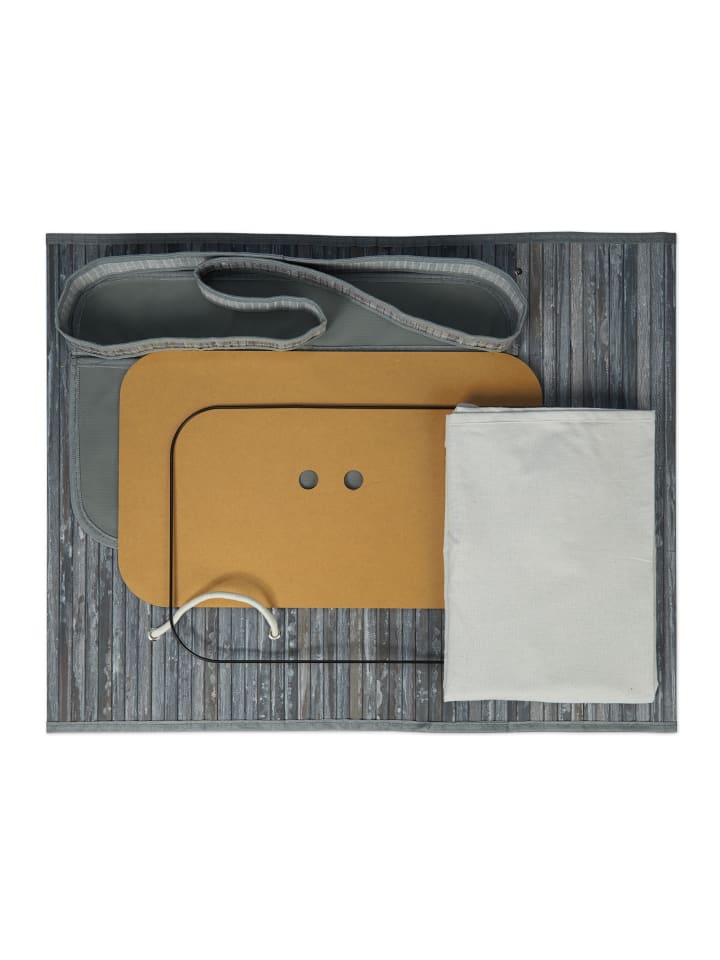 relaxdays Wäschekorb in Grau - (B)55 x (H)63 x (T)35 cm günstig kaufen onesize