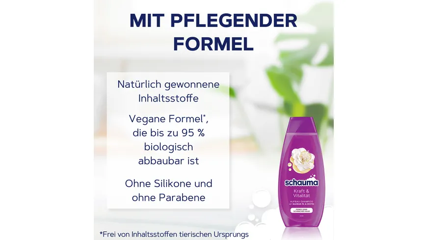 Schauma Shampoo Kraft & Vitalität 400 ml