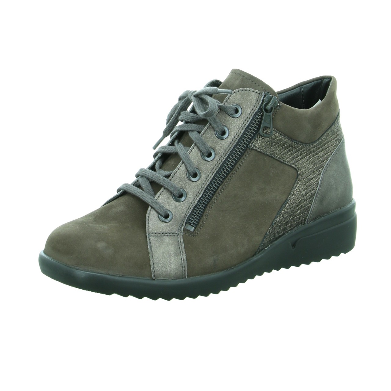 SOLIDUS Schnür-Stiefeletten taupe Maren