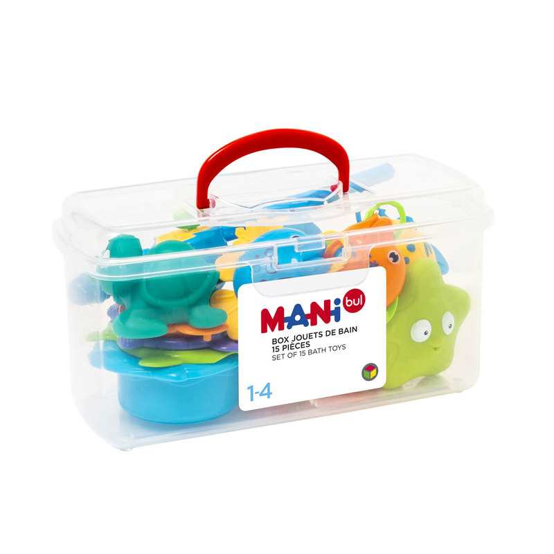 Box jouets de bain 15 pièces Oxybul