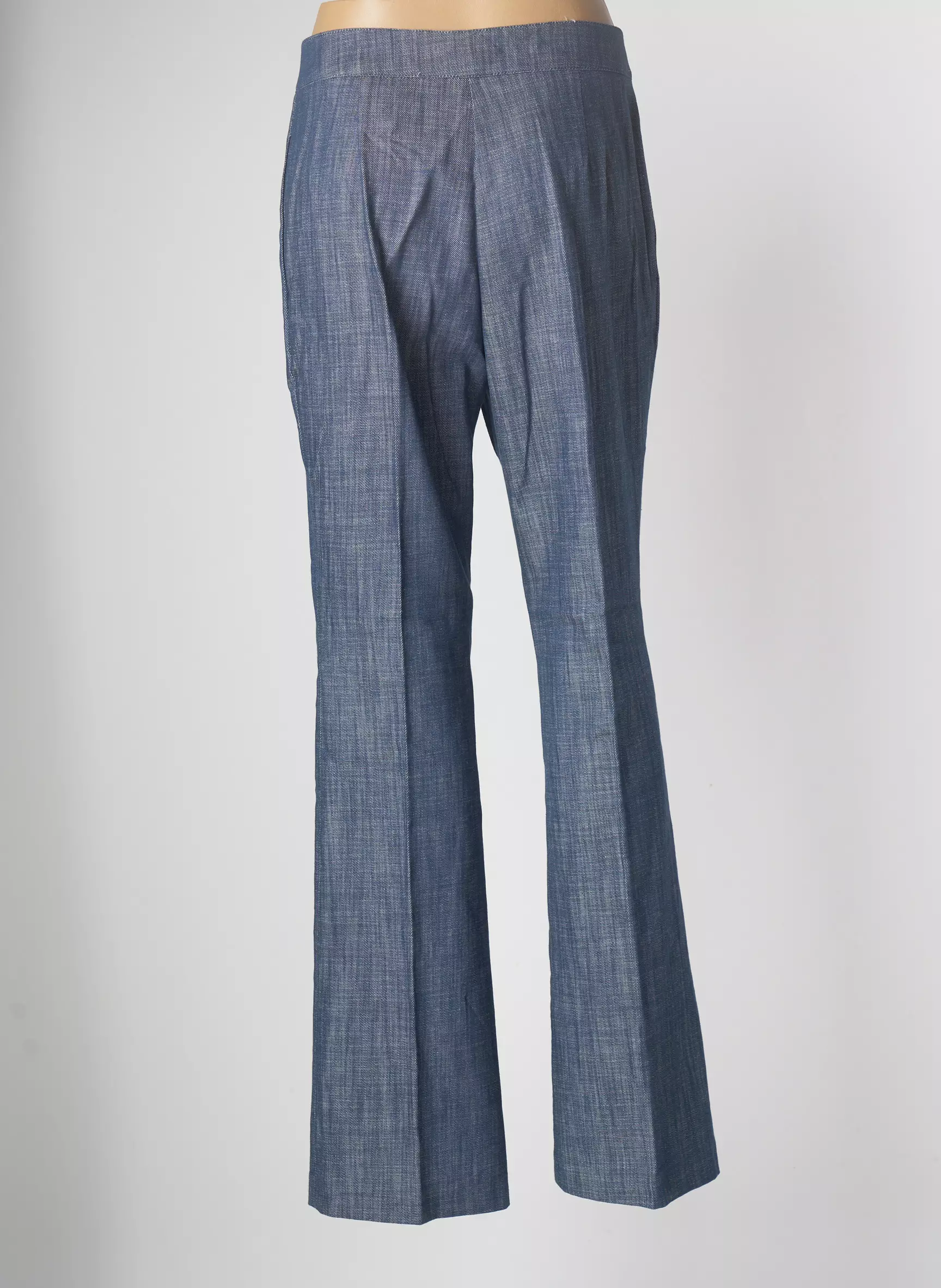 Angela Davis Pantalons Droits Femme couleur bleu