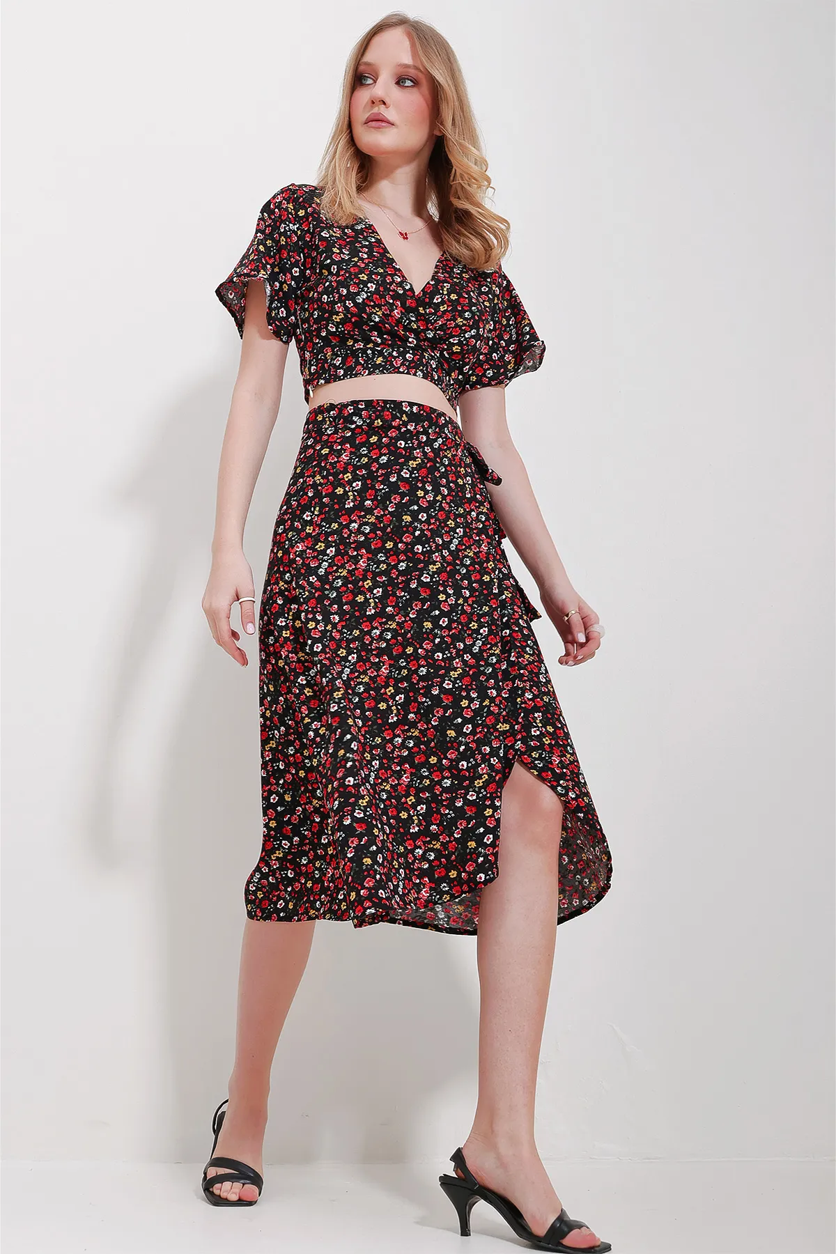 Trend Alaçatı Stili  Zweiteiler - Schwarz - Regular Fit