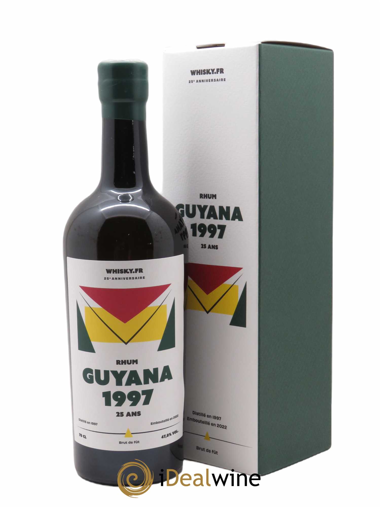 Rhum Guyana Port Mourant 25 ans (70 cl) 1997 - Lot de 1 Bouteille
