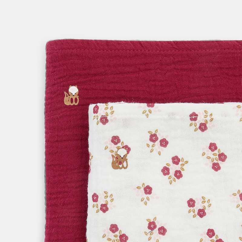 Langes en gaze de coton (lot de 2) rose naissance