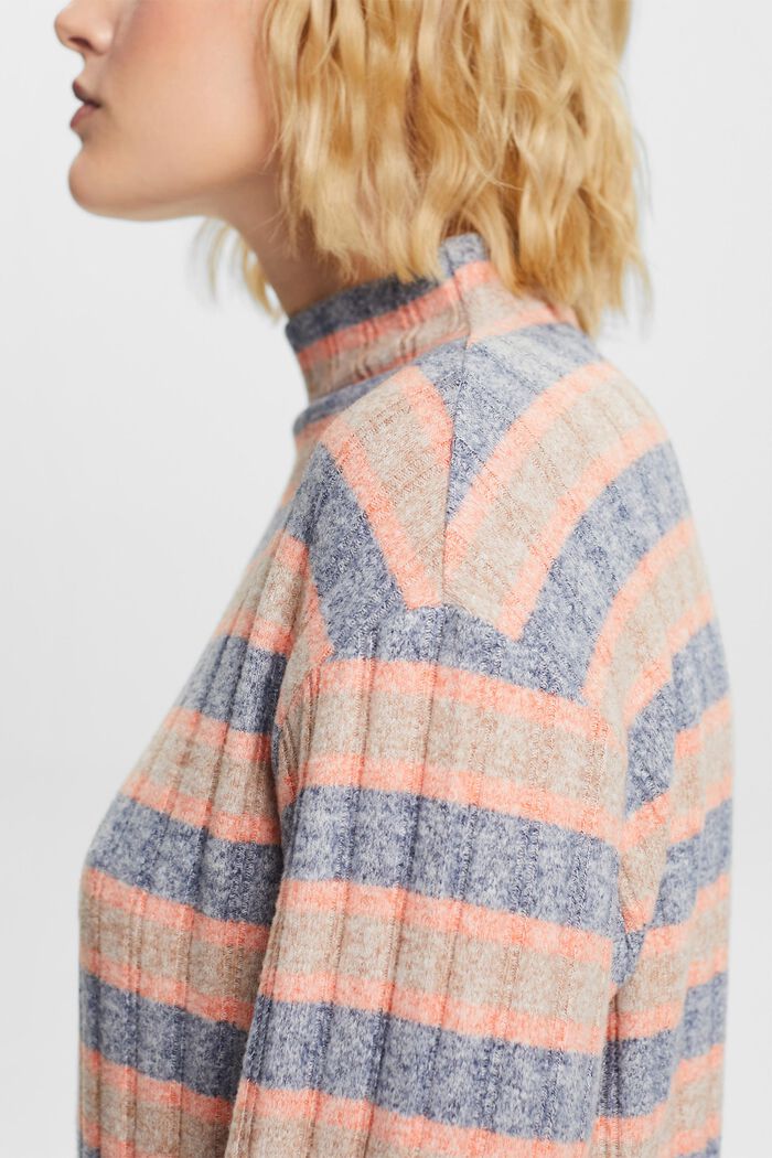 Weich aufgerautes Longsleeve mit Streifen