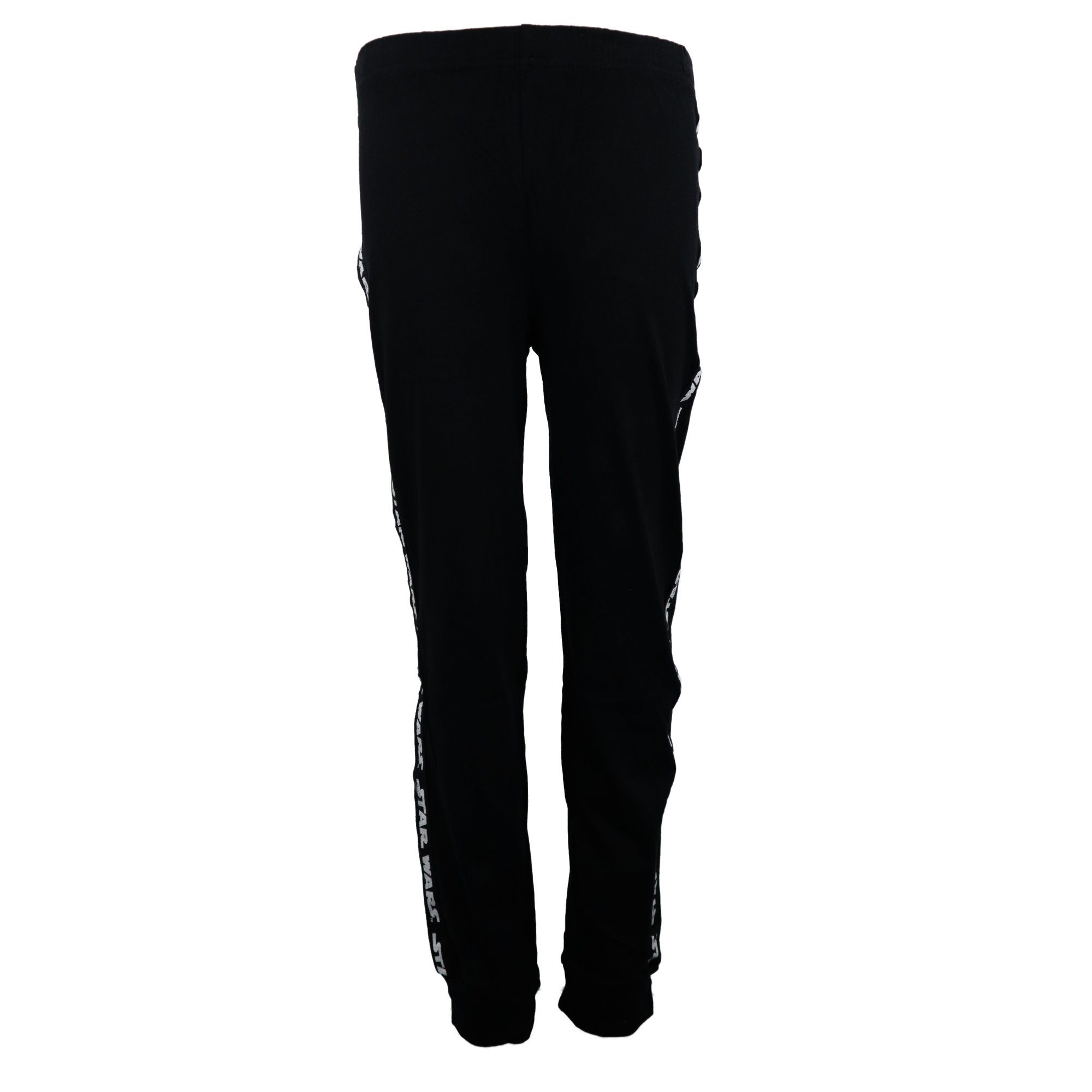 Schlafanzug Star Wars Darth Vader Jungen langarm Pyjama 134 - 164 Weiß Grau