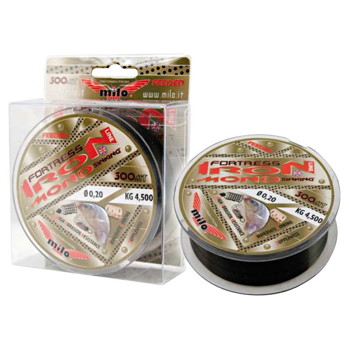Behr Milo Feederschnur Fortress Iron Mono (schwarz, 300 m)