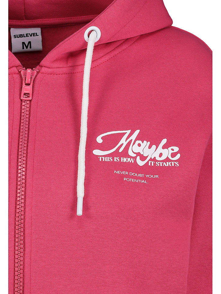 Sublevel Sweatjacke in Pink günstig kaufen