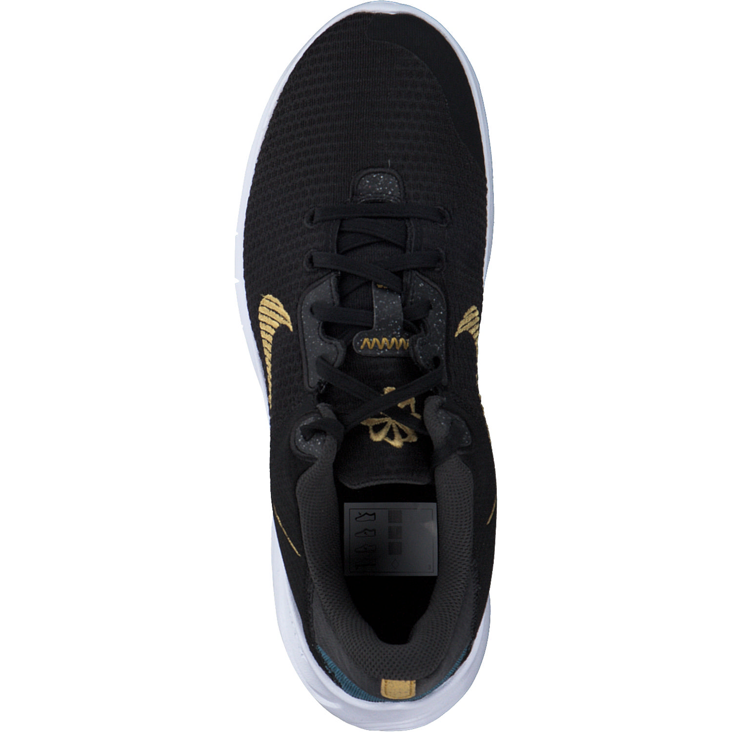 Nike Flex Experience Run 11 DD9283, Sneakers Low, Damen, black/wheat gold/dk smoke