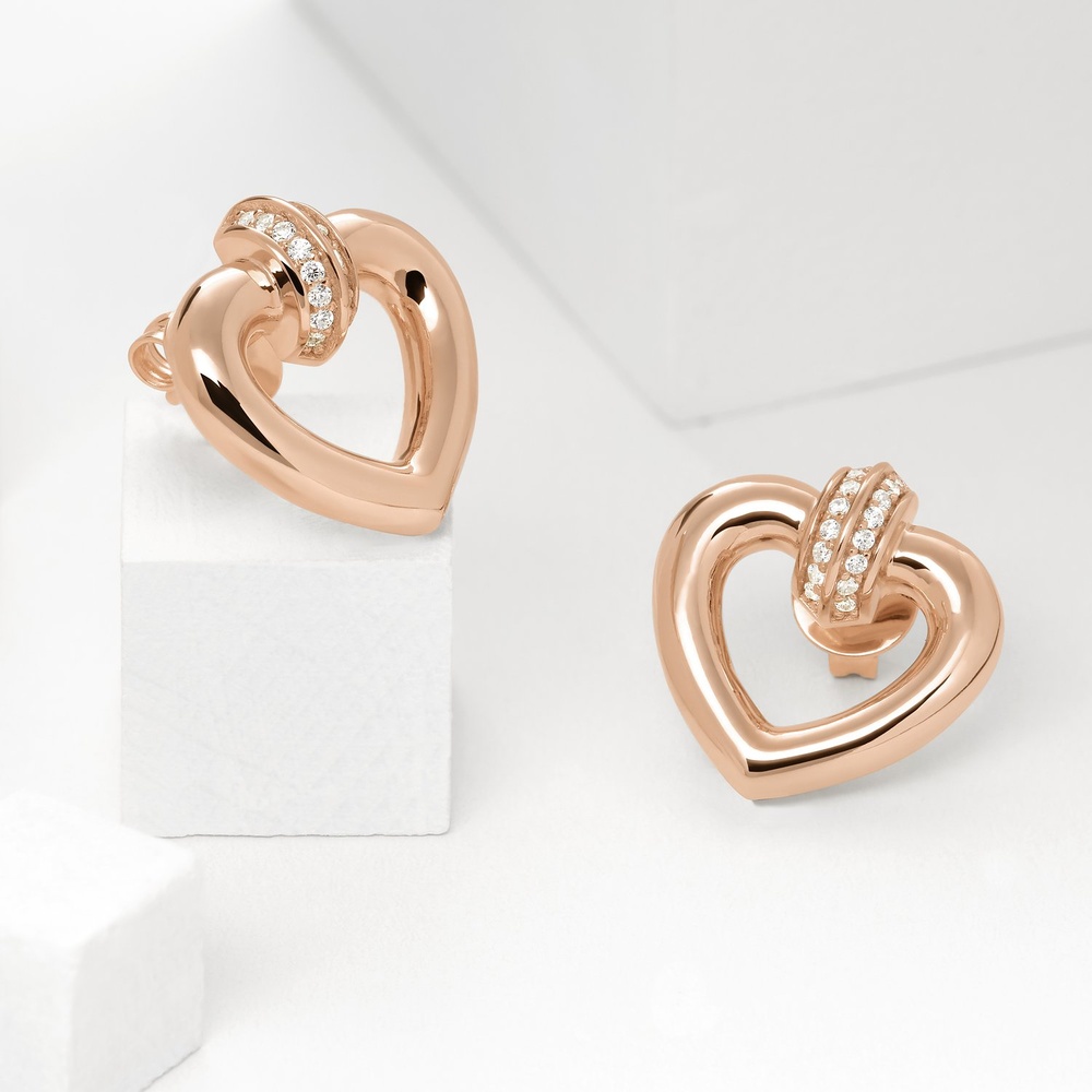 Jette Boucles d'oreilles à fermoir à poussette 925 Argent Boucles d'oreilles